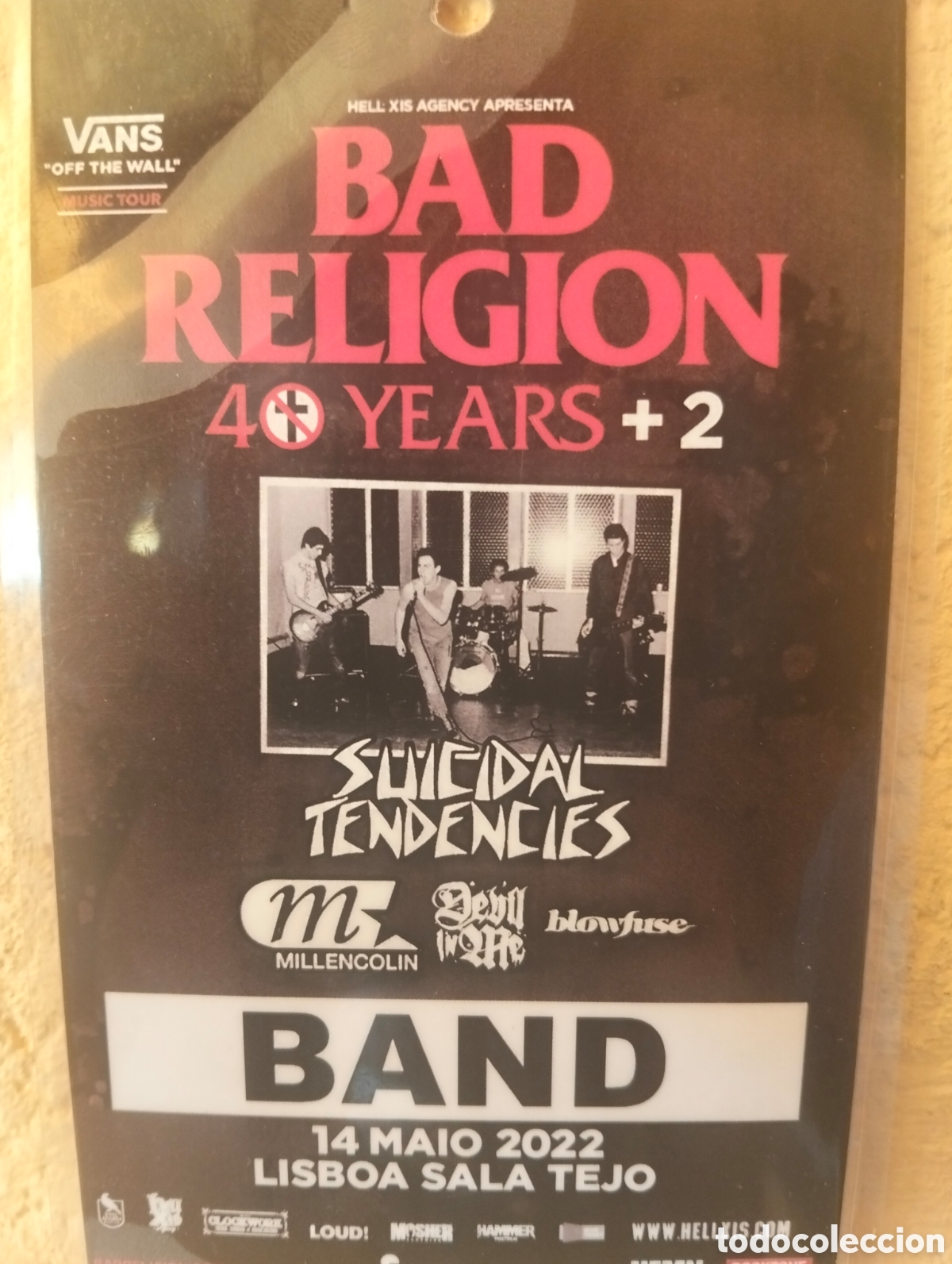 Entradas Antiguas de Conciertos: backstage Bad religi&oacute;n suicidal tendencies