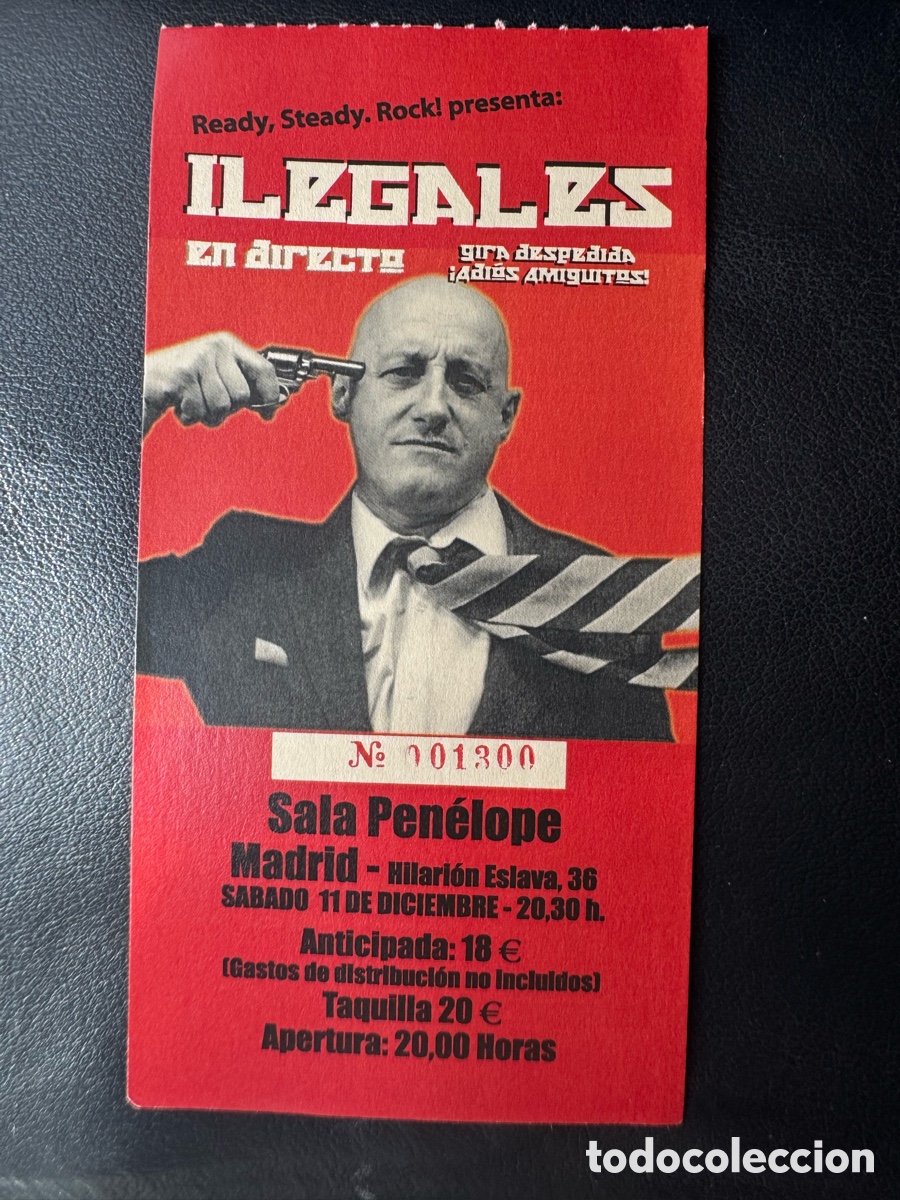 Entradas antiguas de conciertos: Entrada ilegales Sala Pen&eacute;lope - Foto 1