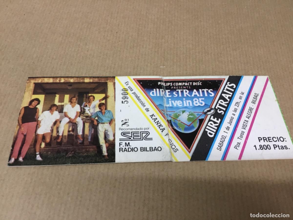 Entradas Antiguas de Conciertos: Entrada dir&eacute; straits live in 85 Bilbao