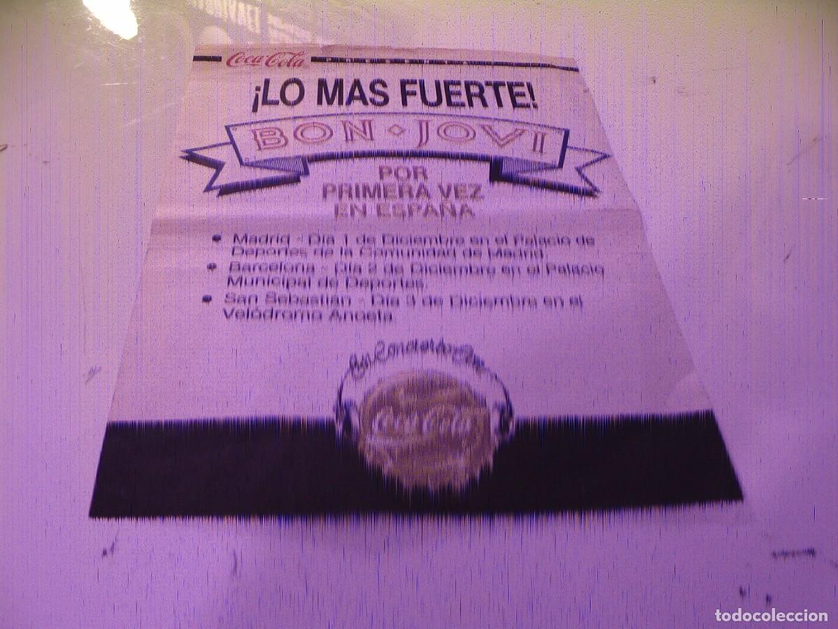 Entradas Antiguas de Conciertos: BON JOVI flyer octavilla Madrid Barcelona San Sebastian 1989