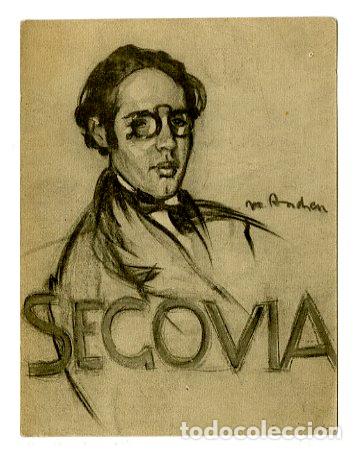 Entradas antiguas de conciertos: Entrada Recital Guitarra Andr&eacute;s Segovia 1916 - M&uacute;sica