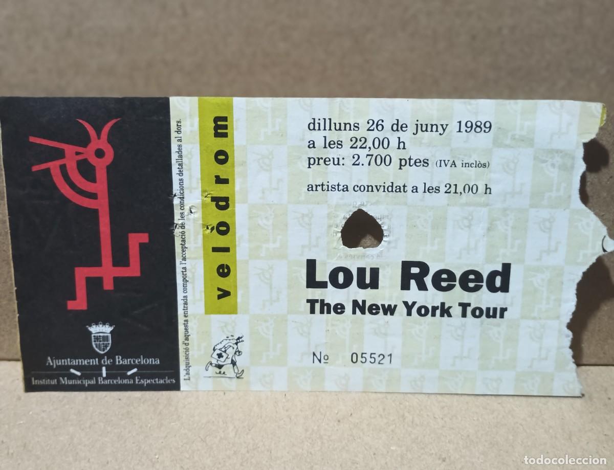 Entradas antiguas de conciertos: LOU REED - VEL&Ograve;DROM - ENTRADA. - Foto 1
