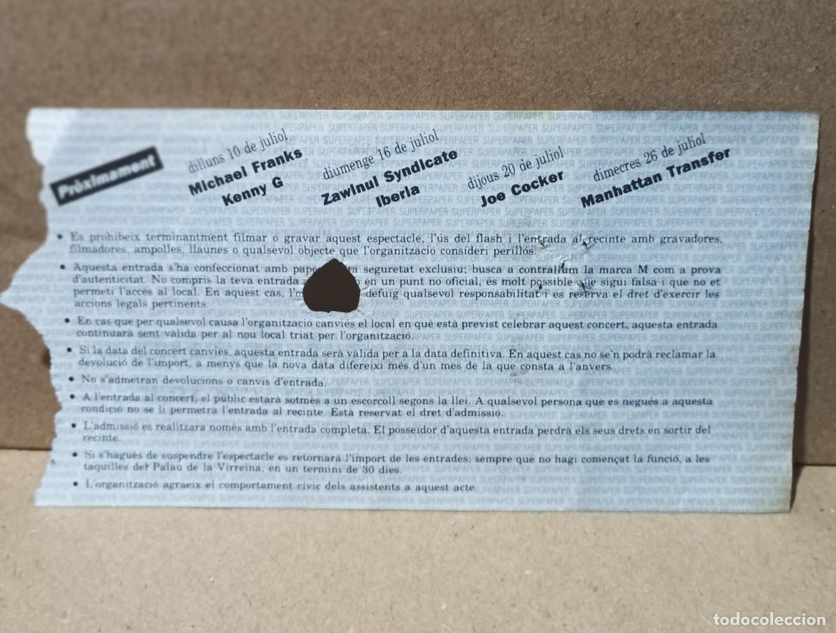Entradas antiguas de conciertos: LOU REED - VEL&Ograve;DROM - ENTRADA. - Foto 2