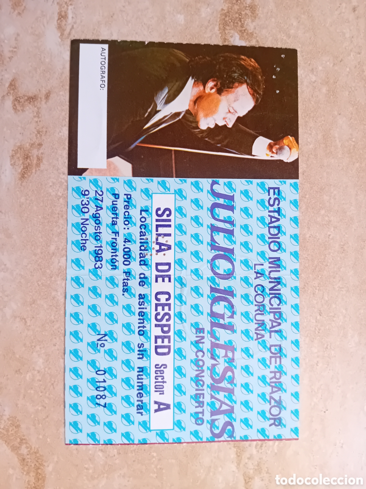 Entradas Antiguas de Conciertos: Entrada Julio Iglesias