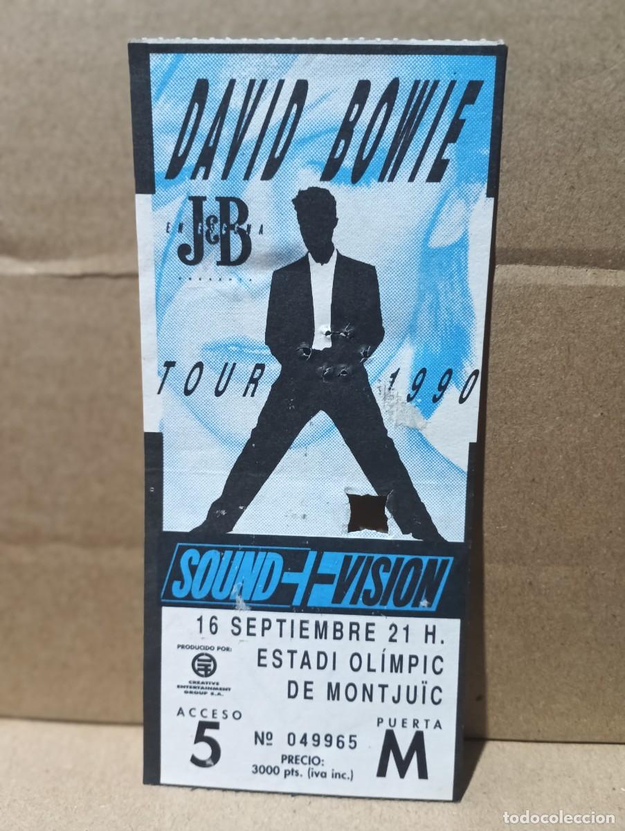 Entradas Antiguas de Conciertos: D.BOWIE-TOUR 1990 E.O.MONTJU&Iuml;C.