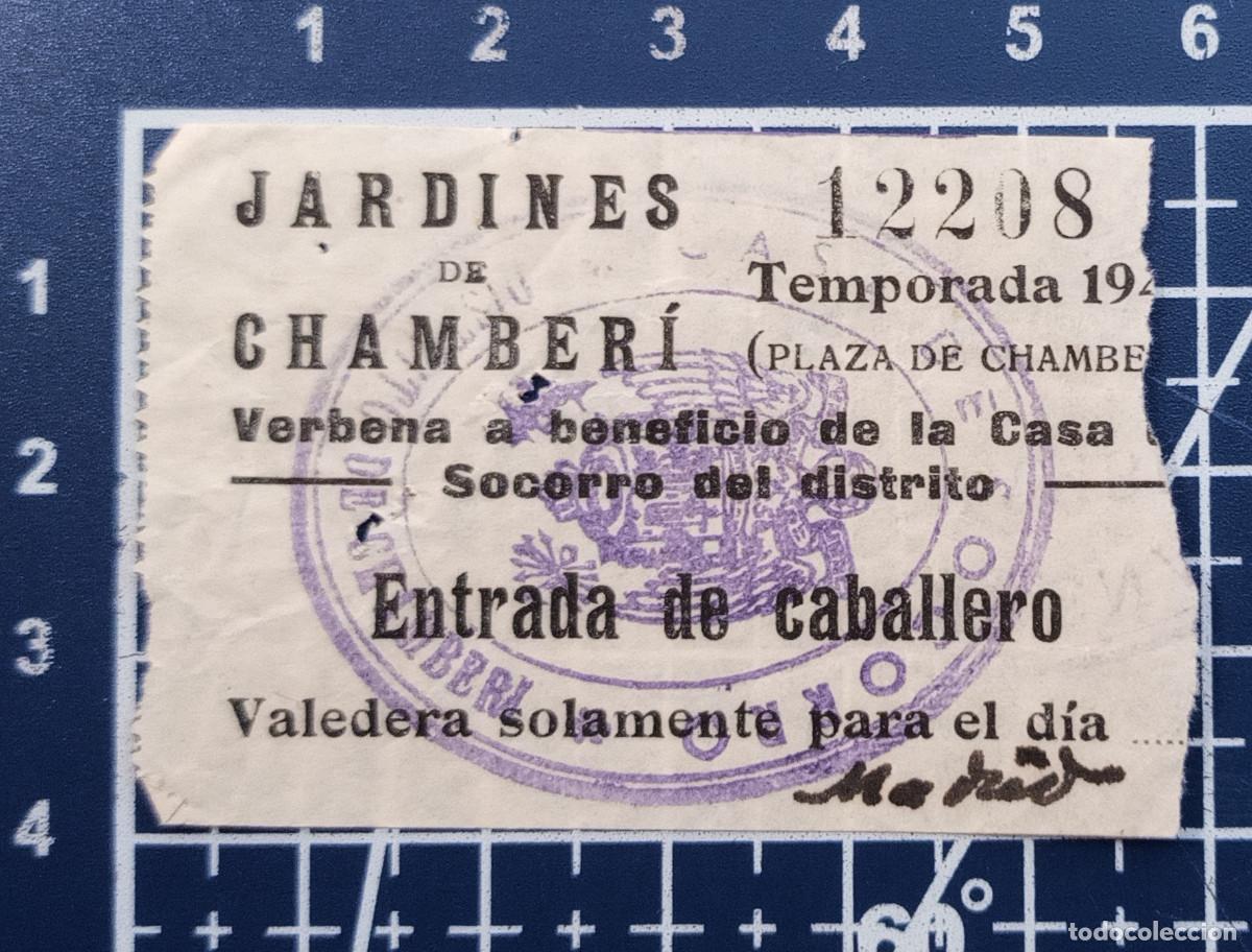 Konzert-Eintrittskarten: ENTRADA/TIQUET - JARDINES DE CHAMBER&Iacute;, VERBENA A BENEFICIO DE LA CASA DE SOCORRO - MADRID