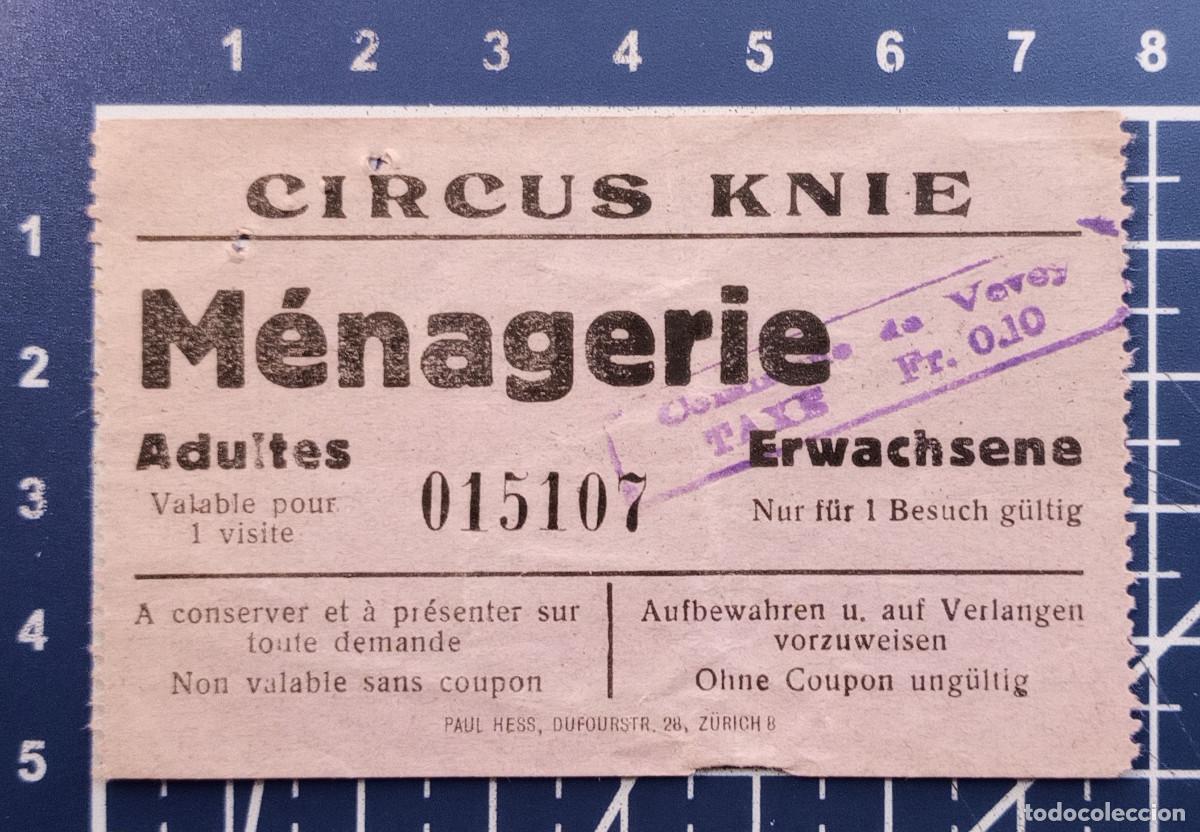 Konzert-Eintrittskarten: ENTRADA/TIQUET - CIRCUS KNIE