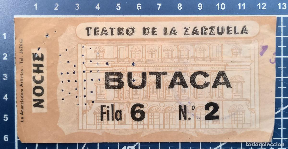 Konzert-Eintrittskarten: ENTRADA/TIQUET - TEATRO DE LA ZARZUELA