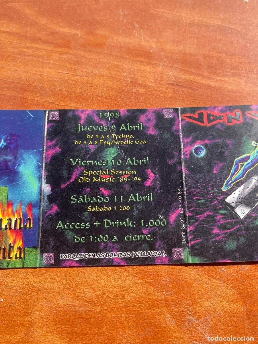 Entradas antiguas de conciertos: FLYER INVITACION ENTRADA DISCOTECA MADRID VILLALBA VAN VAS 1995 VAN VA&acute;S