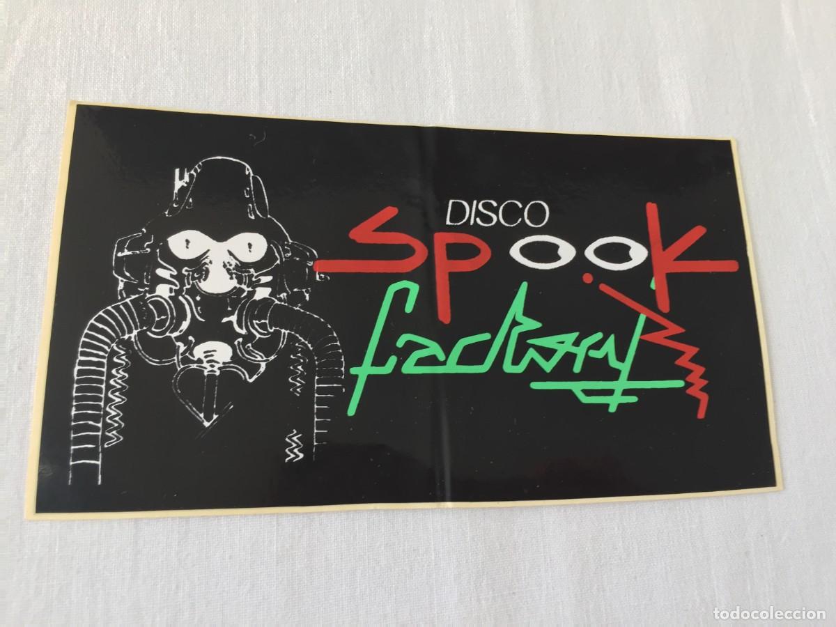 Entradas antiguas de conciertos: Spook factory pegatina original A&ntilde;os 80 Discoteca Valencia ruta bakalao