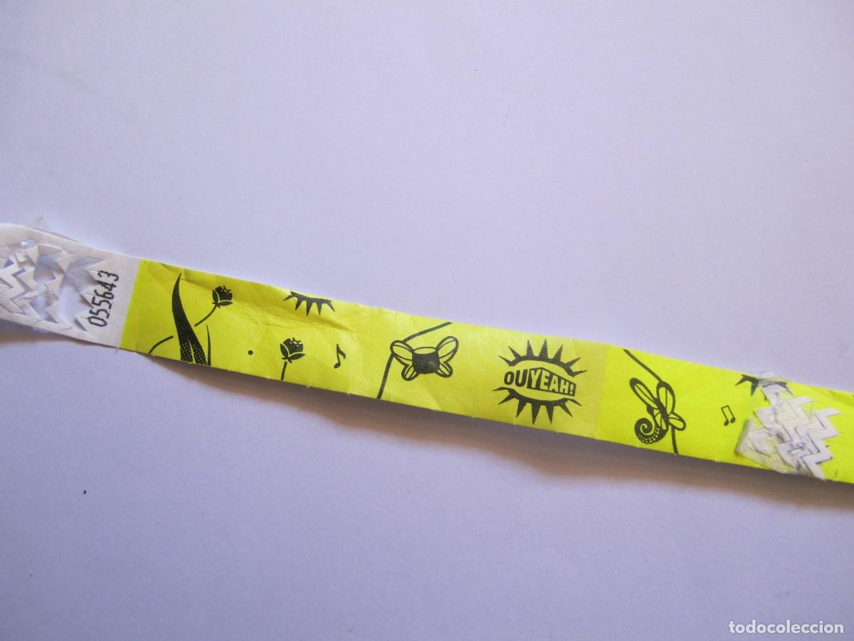 Entradas antiguas de conciertos: pulsera entrada festival ouyeah