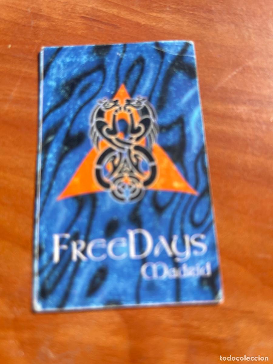 Entradas antiguas de conciertos: FLYER INVITACION ENTRADA DISCOTECA FREEDAYS A&Ntilde;OS 90 MADRID
