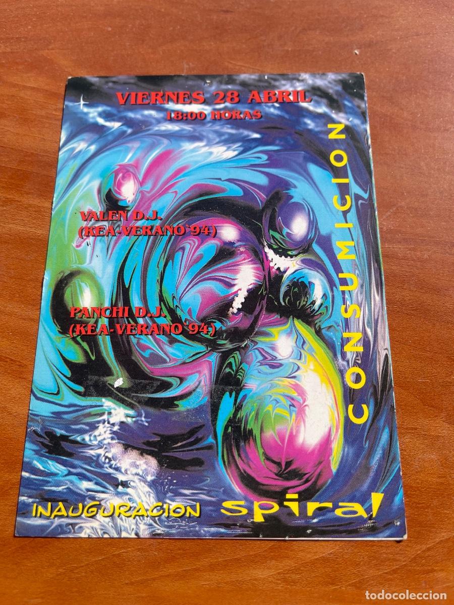 Billets de concerts: FLYER INVITACION ENTRADA DISCOTECA SPIRAL NECRO NOMICON A&Ntilde;OS 90 MADRID