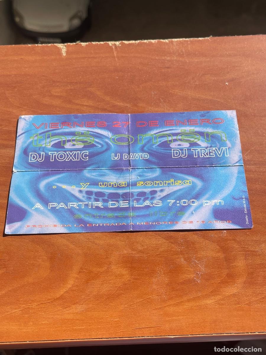 Billets de concerts: FLYER NOCHE INVITACION ENTRADA DISCOTECA OMEN ANOS 90 MADRID AFTER RARO