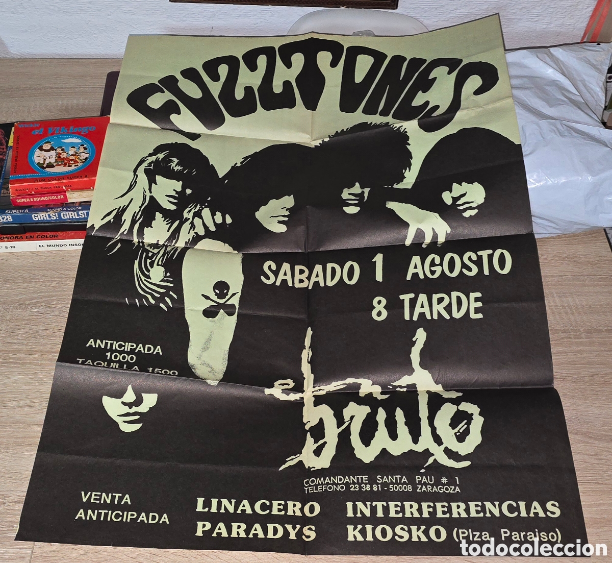 Entradas antiguas de conciertos: POSTER GRAN FORMATO CONCIERTO FUZZTONES - Foto 1