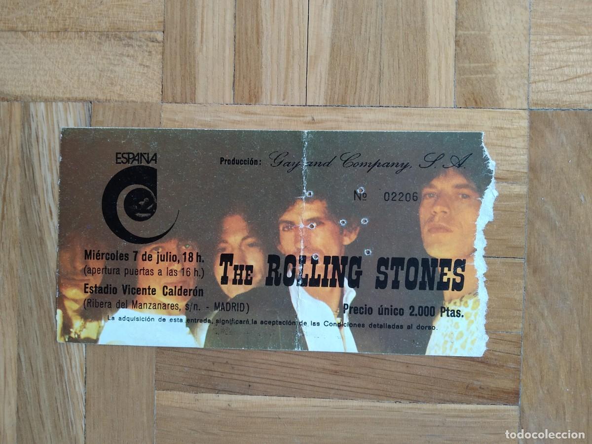Biglietti di Concerti: ENTRADA CONCIERTO THE ROLLING STONES 7 JULIO DE 1982 ESTADIO VICENTE CALDERON MUNDIAL ESPA&Ntilde;A 82 VER