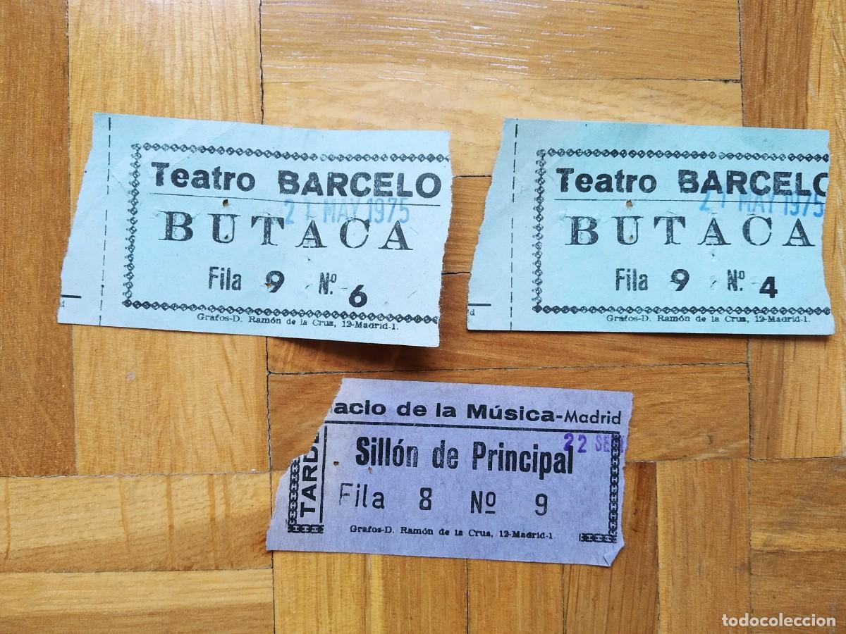 Biglietti di Concerti: LOTE DE 2 ENTRADAS PALACIO DE LA MUSICA MADRID + TEATRO BARCELO A&Ntilde;OS 70`S VER FOTOS