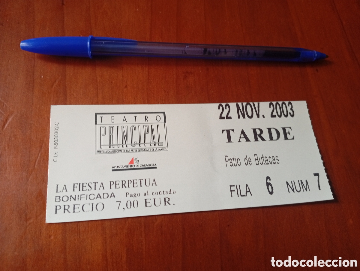 Biglietti di Concerti: ENTRADA ORIGINAL FIESTA PERPETUA 2003 (2)