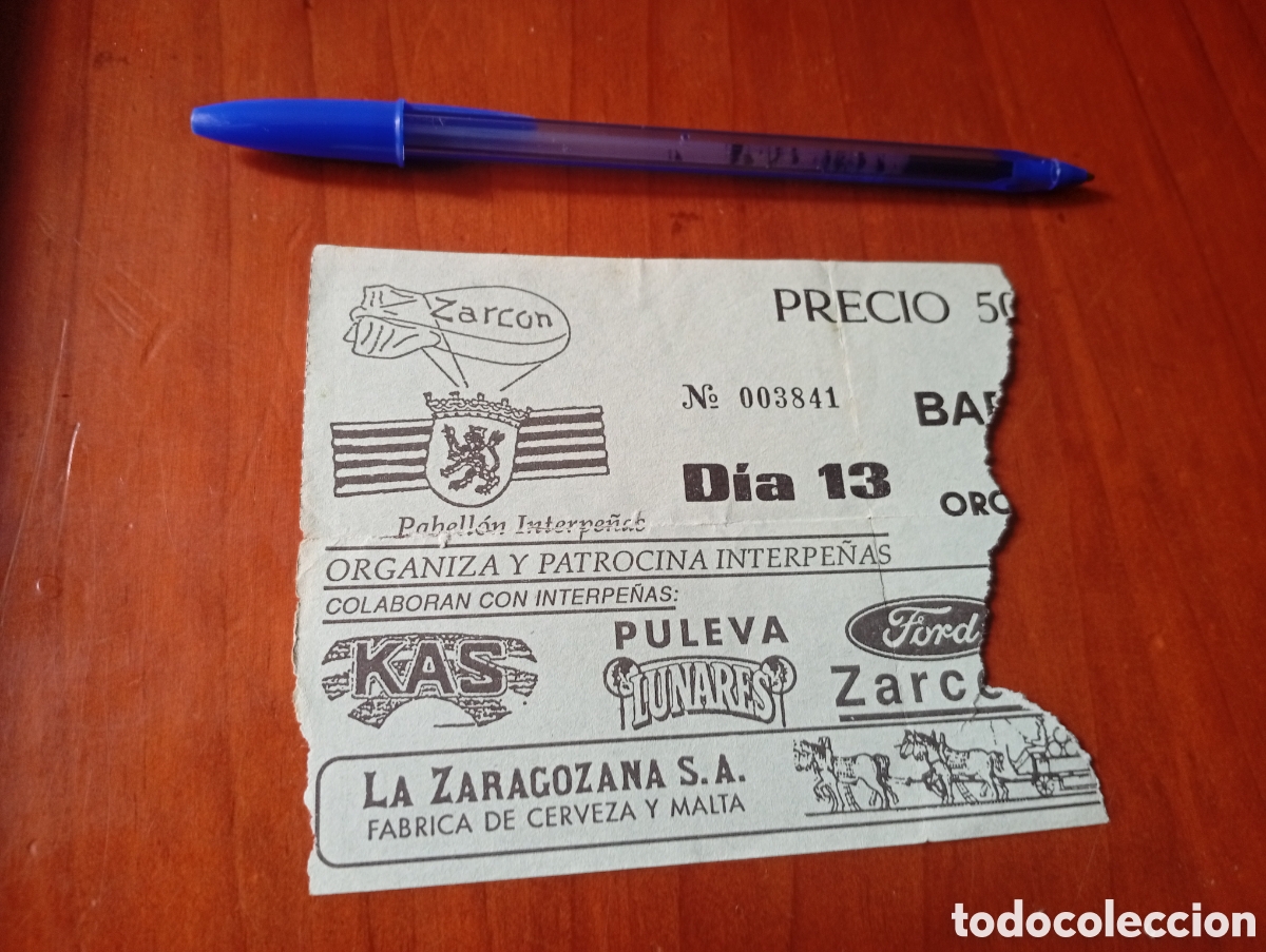 Bilhetes de Concertos: ENTRADA ORIGINAL INTERPE&Ntilde;AS