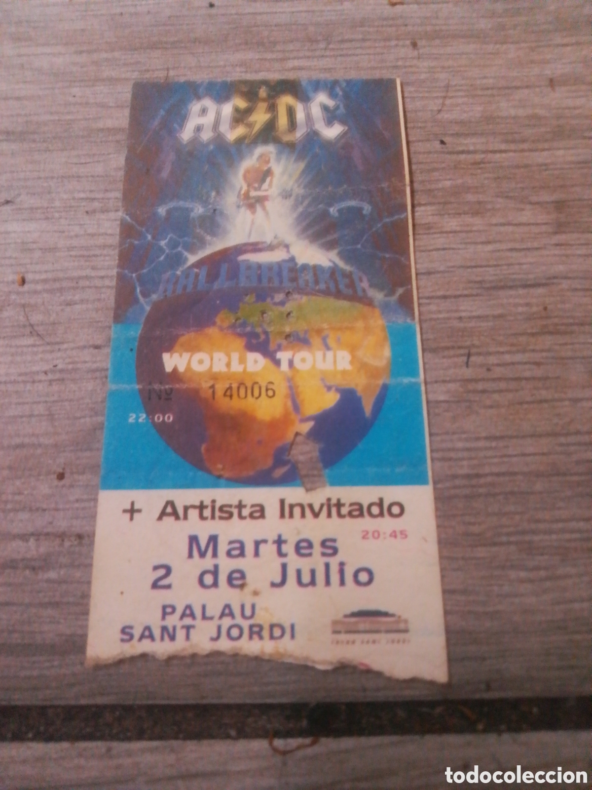 Bilhetes de Concertos: ENTRADA CONCIERTO AC DC - GIRA BALLBREAKER - CC -