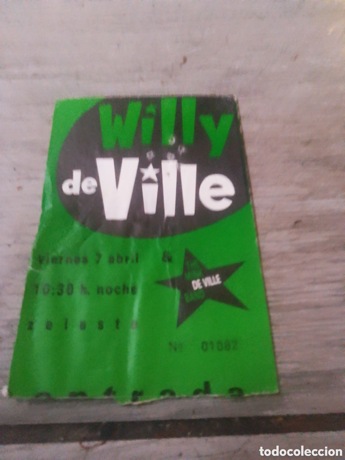Entradas antiguas de conciertos: ENTRADA CONCIERTO WILLY DEVILLE - ZELESTE - CC -
