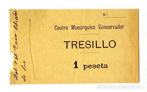 Entradas antiguas de conciertos: Centro Mon&aacute;rquico Conservador Tresillo