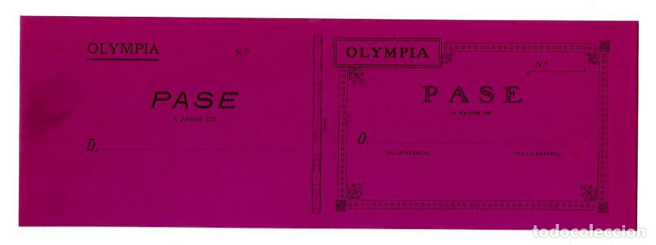 Entradas antiguas de conciertos: Entrada Olympia Pase
