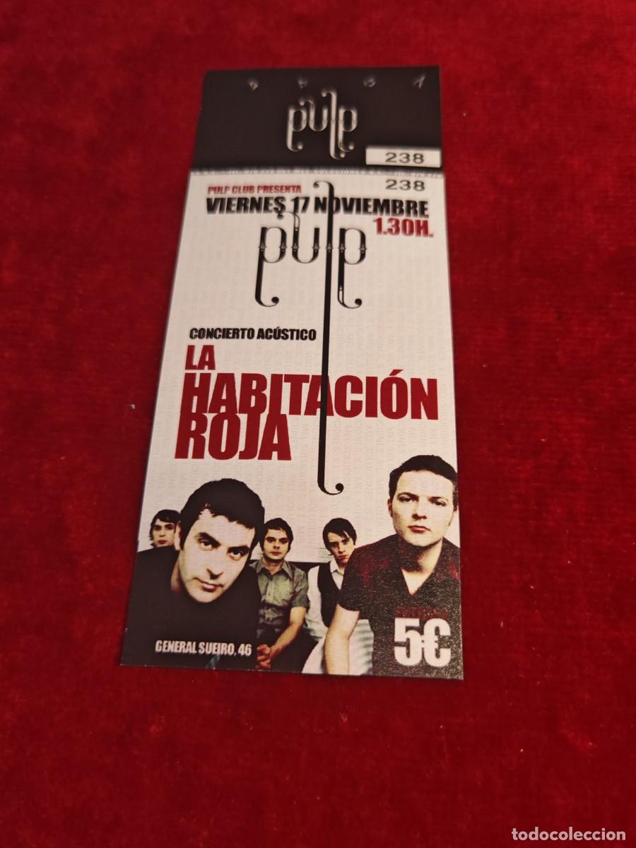 Entradas antiguas de conciertos: entradas concierto la habitaci&oacute;n roja
