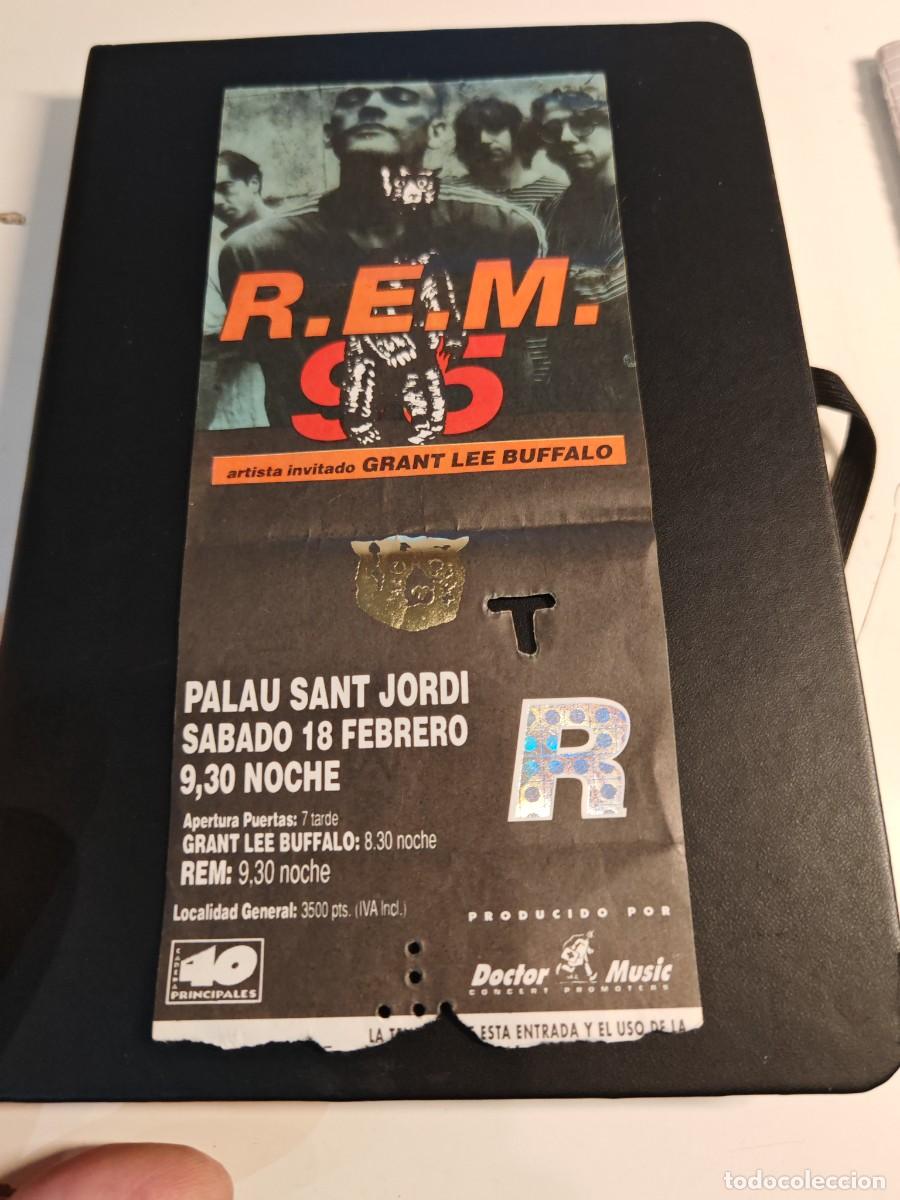 Entradas antiguas de conciertos: Entrada concierto REM a&ntilde;o 1995 Palau Sant Jordi m&aacute;s grant Lee buffalo barcelona