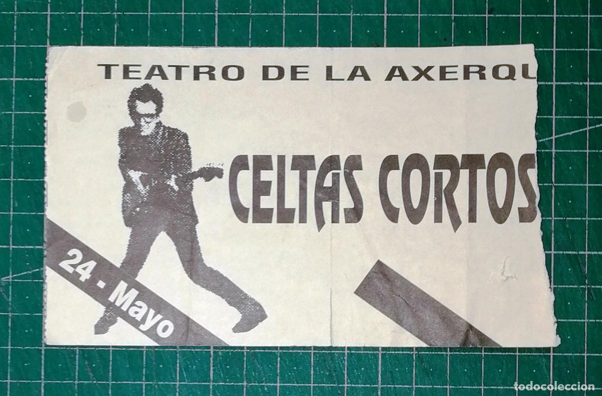 Entradas antiguas de conciertos: ENTRADA CONCIERTO. CELTAS CORTOS. TEATRO DE LA AXERQU&Iacute;A. C&Oacute;RDOBA, 24 mayo [ca. 1990]