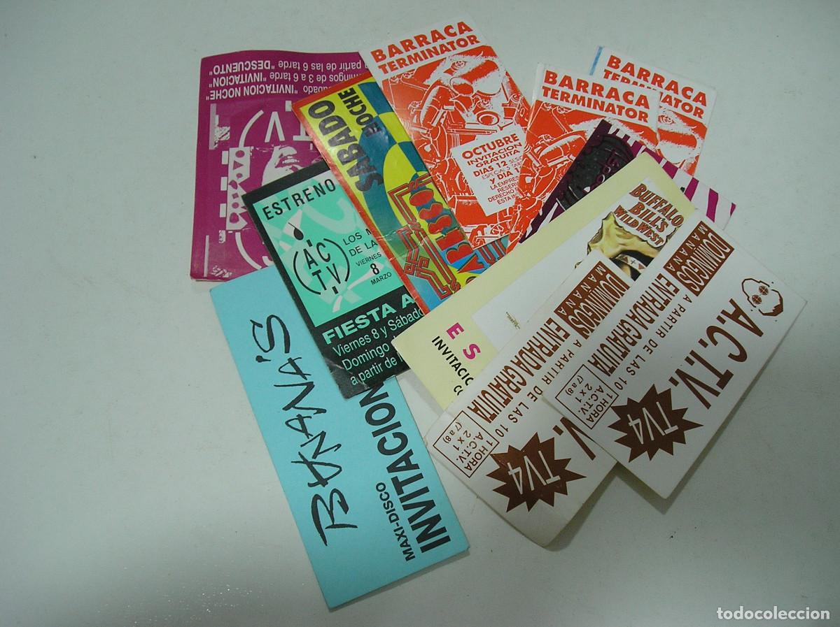 Entradas antiguas de conciertos: DISCOTECA , DISCOTECAS VALENCIANAS LOTE 13 ENTRADA DESCUENTO INVITACION FLYER LOTE AGO21