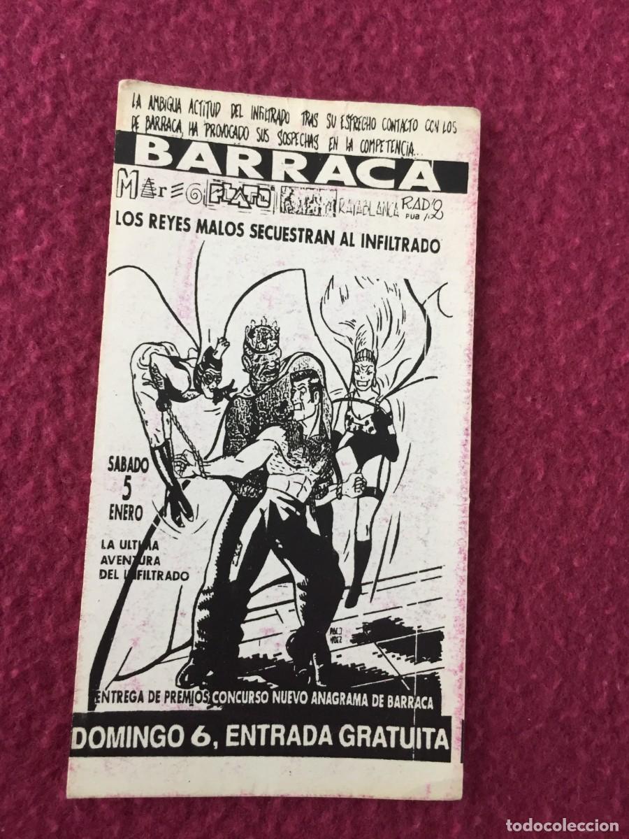 Entradas antiguas de conciertos: VIP FLYER INVITACION EN DISCOTECA BARRACA - REYES MALOS - RUTA BAKALAO-DESTROY-VALENCIA