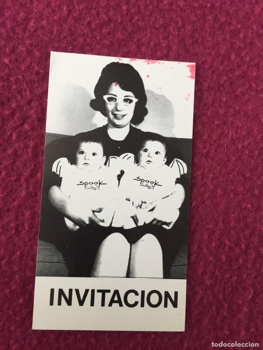 Entradas antiguas de conciertos: FLYER INVITACION VIP DISCOTECA SPOOK FACTORY - RUTA BAKALAO - DESTROY - A&Ntilde;OS 80