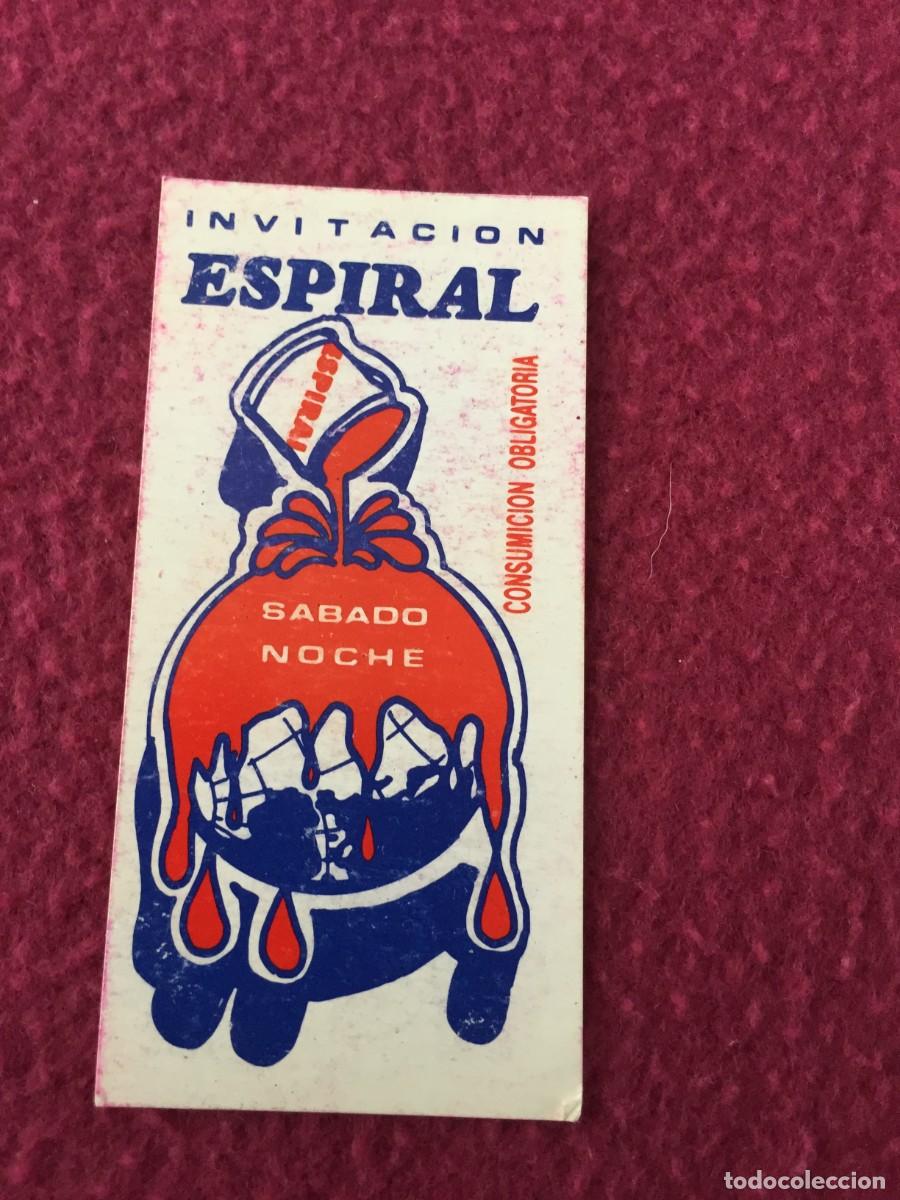 Entradas antiguas de conciertos: FLYER VIP INVITACION ENTRADA - DISCOTECA ESPIRAL- LA ELIANA- VALENCIA RUTA DEL BAKALAO - DESTROY