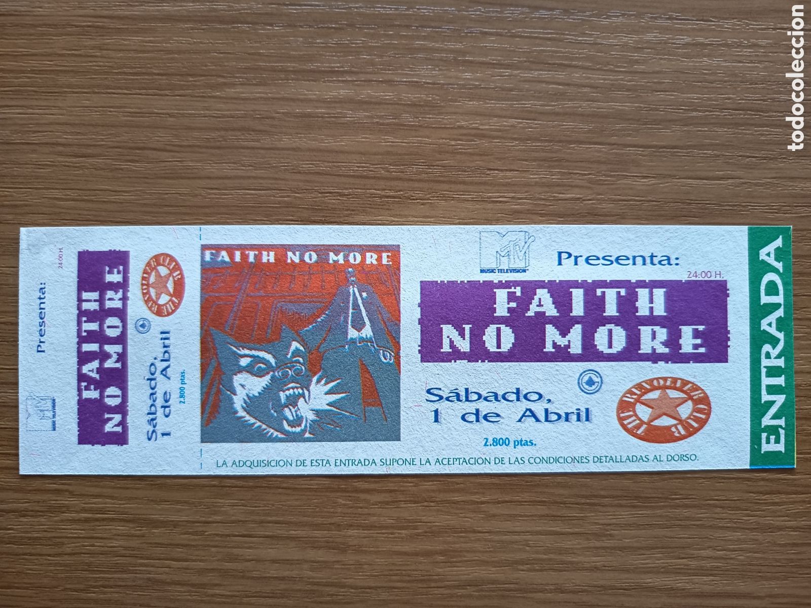 Entradas antiguas de conciertos: Entrada original concierto Faith no More 1995 Madrid (Espa&ntilde;a) ticket biglietto billet