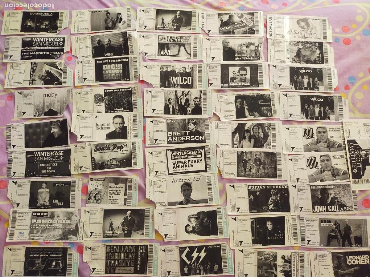 Entradas antiguas de conciertos: LOTE 46 ENTRADAS CONCIERTOS BARCELONA-JOHN CALE-FANGORIA-WILCO-DEPECHE MODE-MOBY-R.E.M.-NICK CAVE.