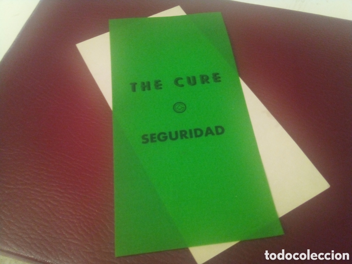 Entradas antiguas de conciertos: THE CURE pase backstage seguridad Espa&ntilde;a 1986