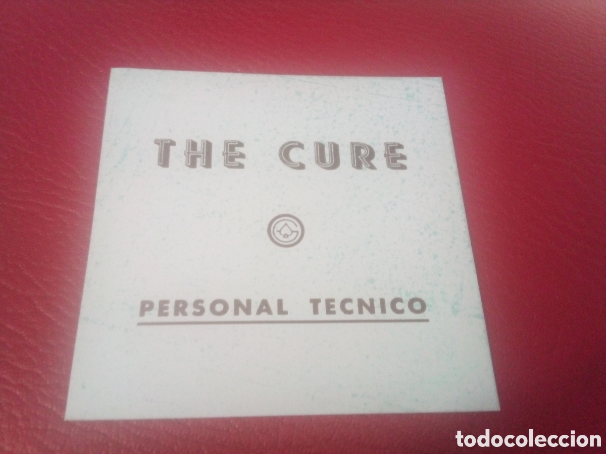 Entradas antiguas de conciertos: THE CURE pase backstage personal t&eacute;cnico Espa&ntilde;a 1986