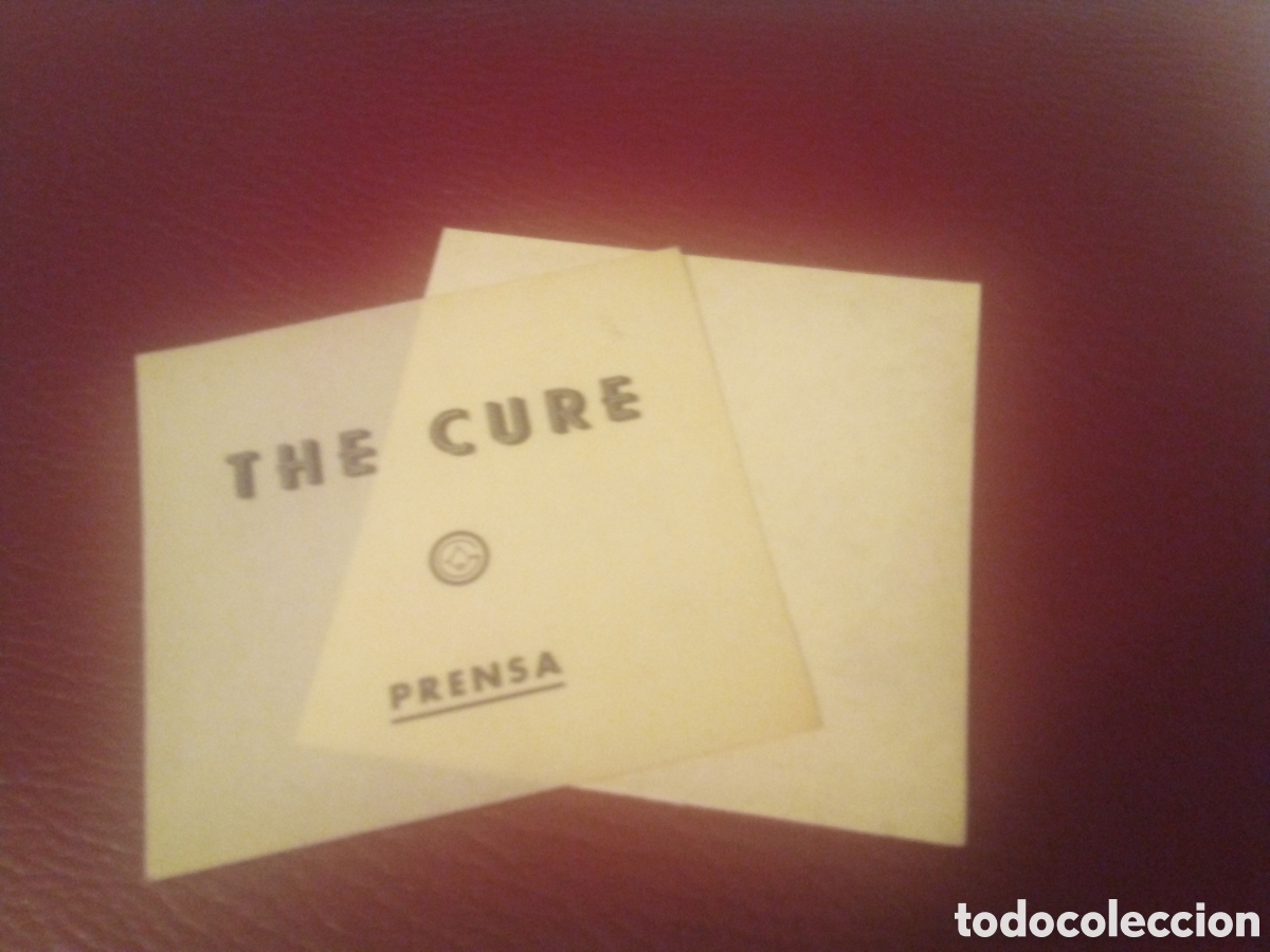 Entradas antiguas de conciertos: THE CURE pase backstage prensa 1986