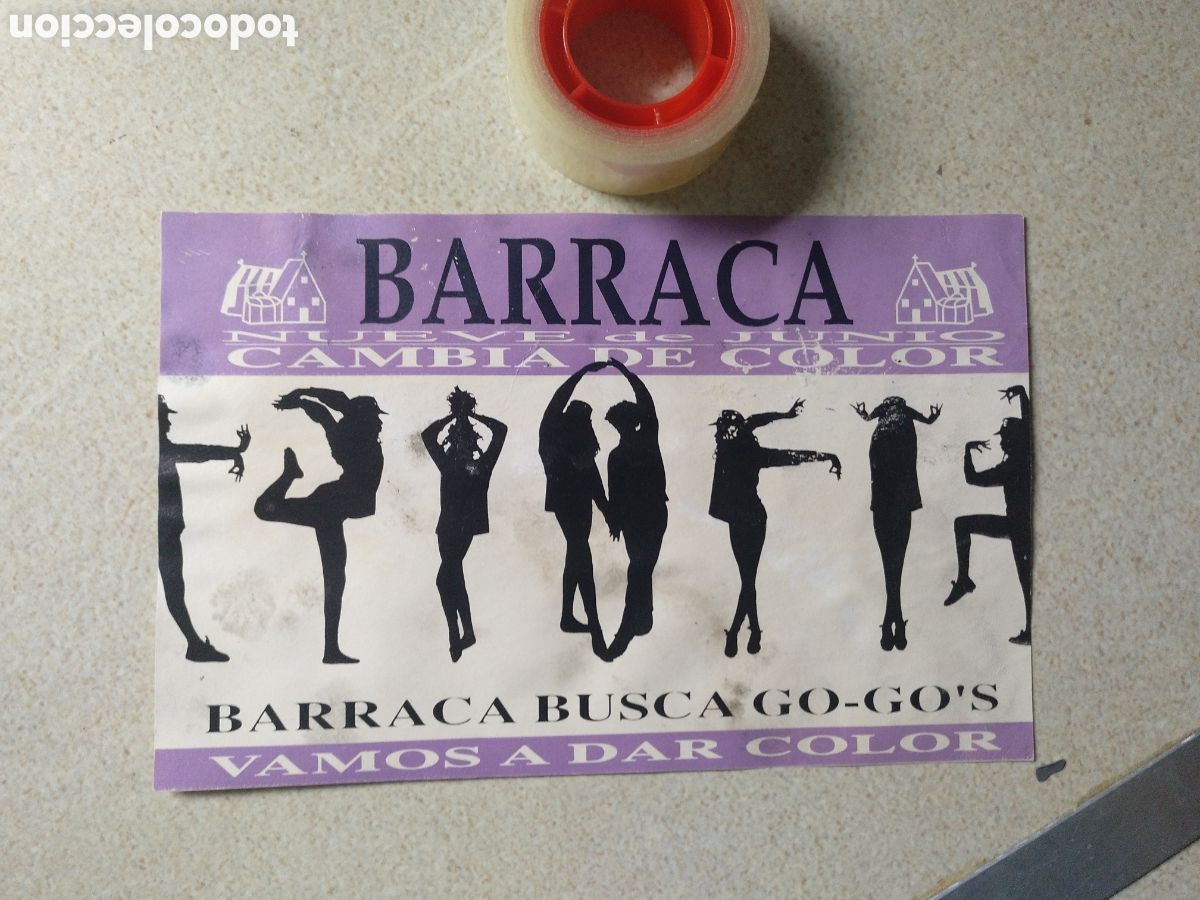 Entradas antiguas de conciertos: POSTAL FLYER DISCOTECA BARRACA VALENCIA