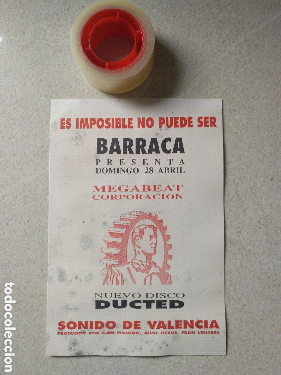 Entradas antiguas de conciertos: POSTAL FLYER DISCOTECA BARRACA VALENCIA