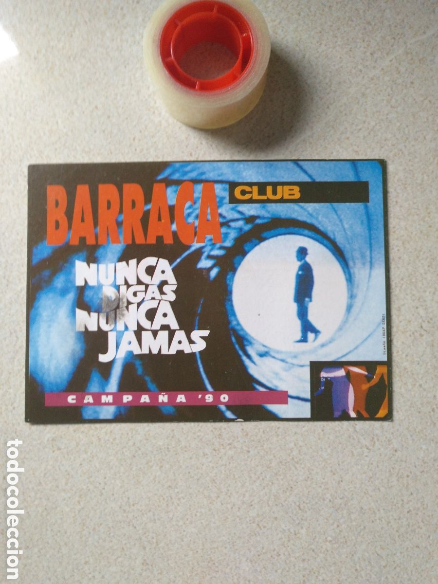 Entradas antiguas de conciertos: POSTAL FLYER DISCOTECA BARRACA VALENCIA