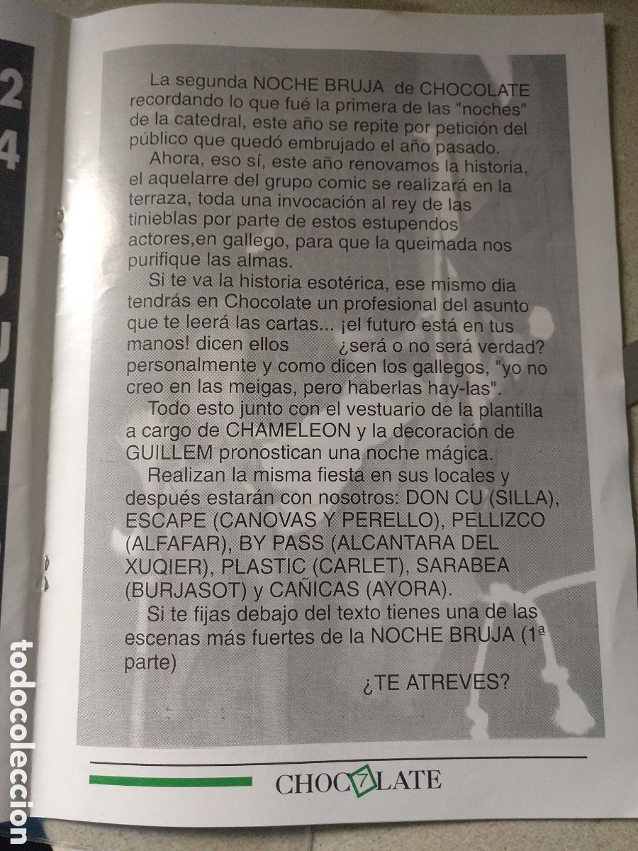 Entradas antiguas de conciertos: REVISTA DISCOTECA CHOCOLATE A&Ntilde;O 95, - Foto 3