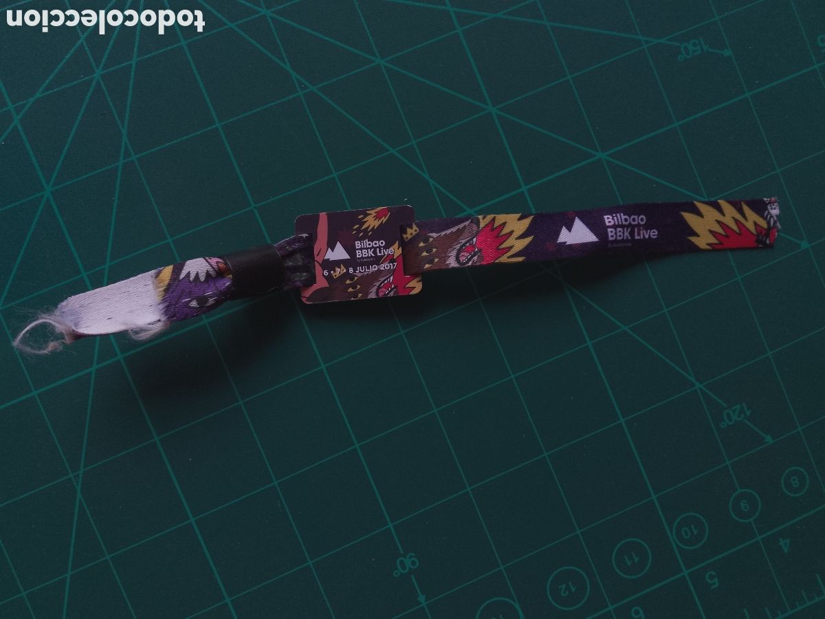 Entradas antiguas de conciertos: BILBAO BBK LIVE FESTIVAL . PULSERA . ABONO . ENTRADA . TICKET . 2017 . ricardo cavolo