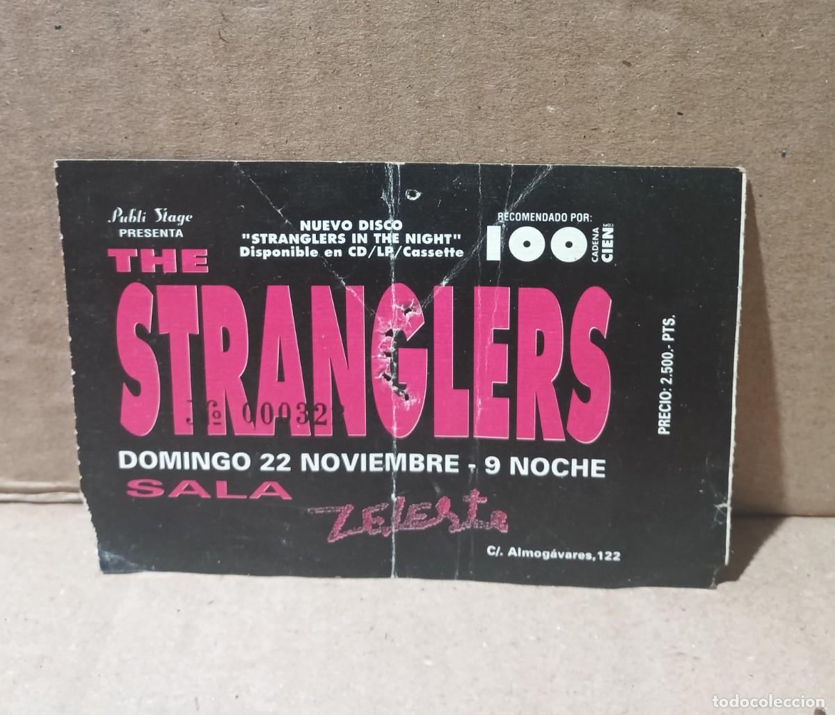 Entradas antiguas de conciertos: THE STRANGLERS-ZELESTE-BCN.