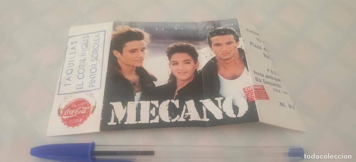 Entradas antiguas de conciertos: Entrada MECANO Jueves 6 de Julio 1989 - Plaza de Toros de Valencia