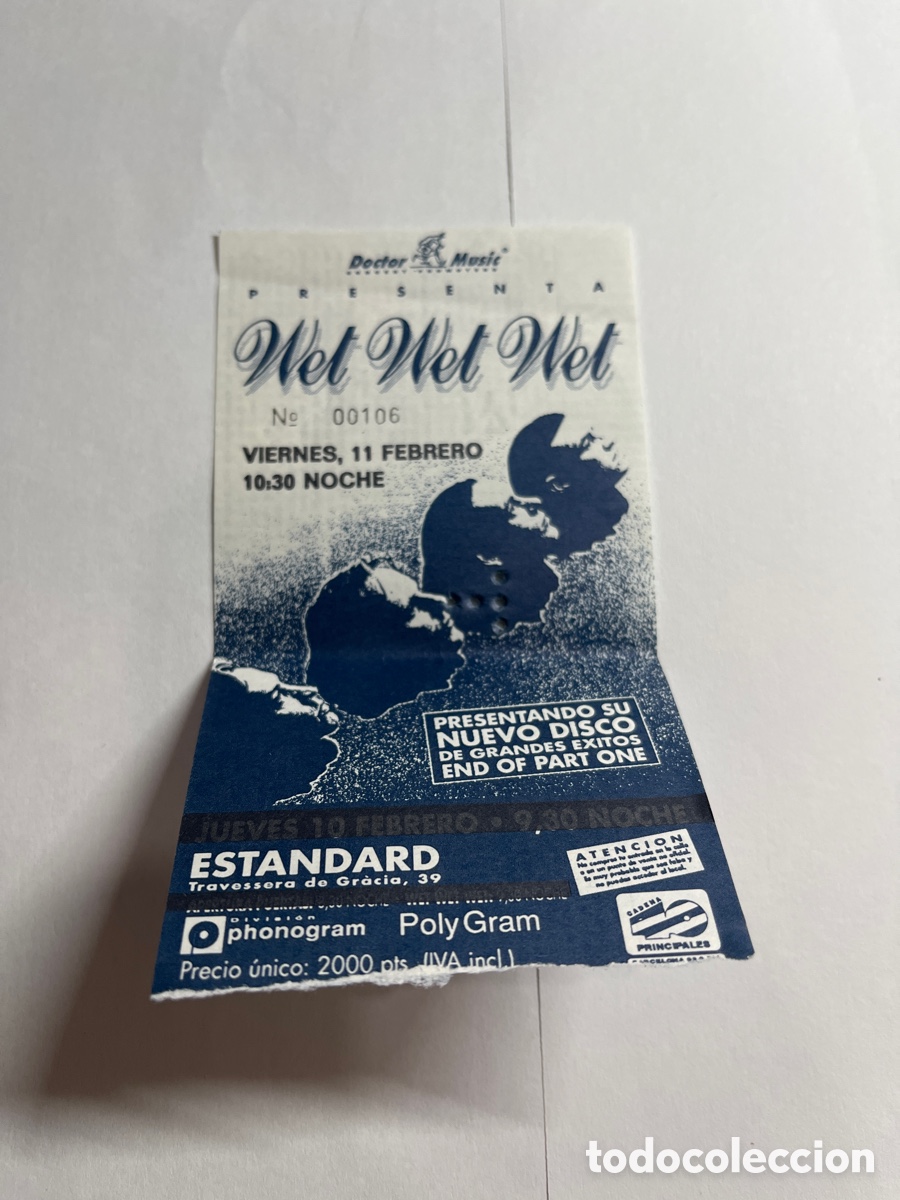 Entradas antiguas de conciertos: ANTIGUAS ENTRADAS USADAS DE CONCIERTOS - Foto 5