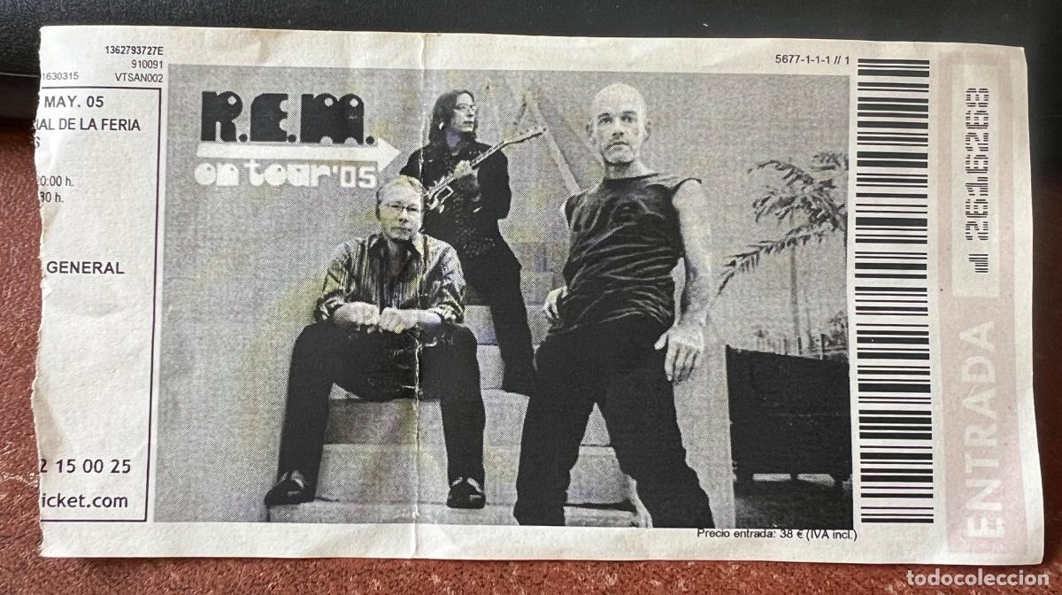 Entradas antiguas de conciertos: Entrada concierto de R.E.M. on Tour 05 - Mayo 2005
