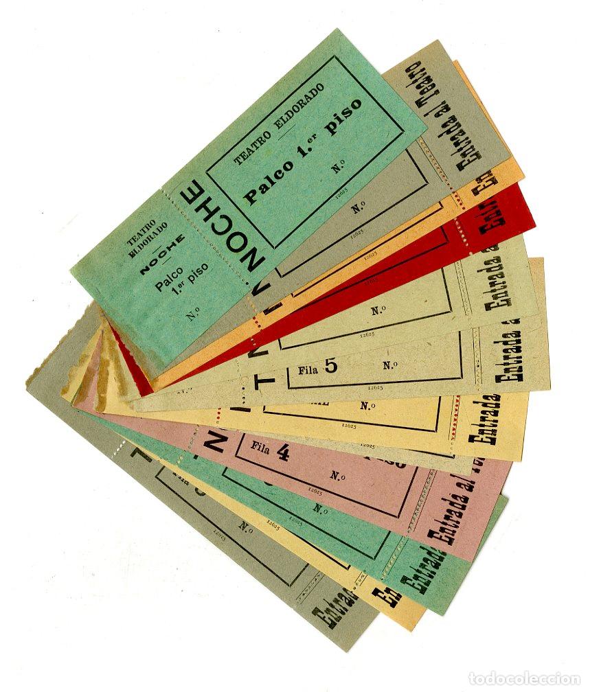 Entradas antiguas de conciertos: Pack completo de las 13 entradas diferentes Teatro Eldorado - Teatro Eldorado