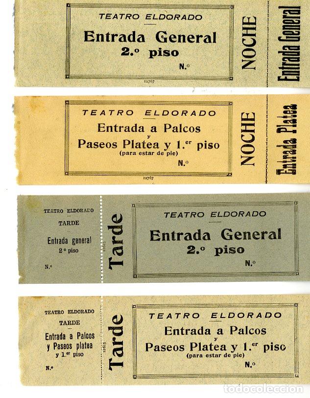 Entradas antiguas de conciertos: Pack completo de cuatro entradas Teatro Eldorado - Teatro Eldorado
